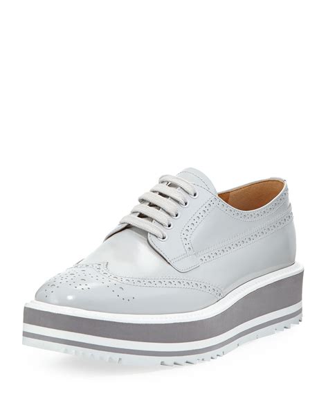 prada platform brogue oxford.